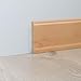 Produktbild Sockelleiste Fußbodenleiste Altbau-Leiste Berliner Profil aus MDF in Buche mit Perlstruktur 2600 x 110 x 15 mm