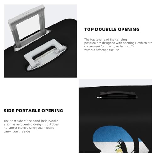 Travel Luggage Cover Guatemala Guatemalans Flag Heart Fashion Washable Baggage Suitcase Protector Fit For Luggage Medium4