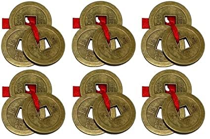APNA KANHA® Feng Shui Chinese Lucky Coins for Wealth,Prosperity & Success (Pack of 6)