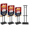 OUTNEE Poster Stand Heavy Duty - Double-Sided Poster Stands for Display Board Foam Signage, 4-Pack Adjustable Floor Standing Sign Holder Height up to 80 Inch, Fit Retail Events Business Wedding