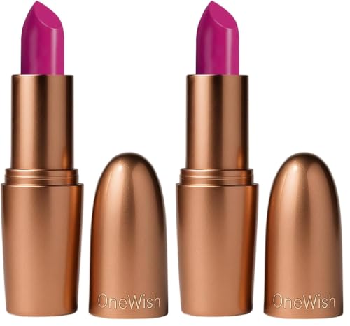 Image of One Wish Creamy Matte Lipstick Long Lasting for Women - Dramatic Red Shade 23 | Full Coverage | Creamy Formula | No Flaky Lips | No Dryness | Vitamin E, Almond Oil & Shea Butter for Moisturising Lip | 8 Hrs Lasting | Smooth Finish | 3.8 gm