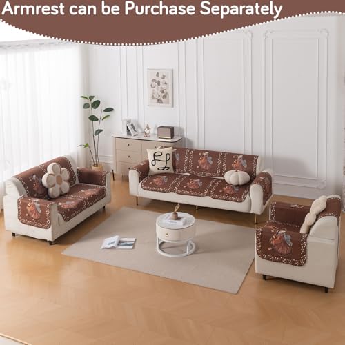 Image of HOKIPO HeavenHue Sofa Cover 6 Seater Panel Set 3+2+1, Nritya Echo