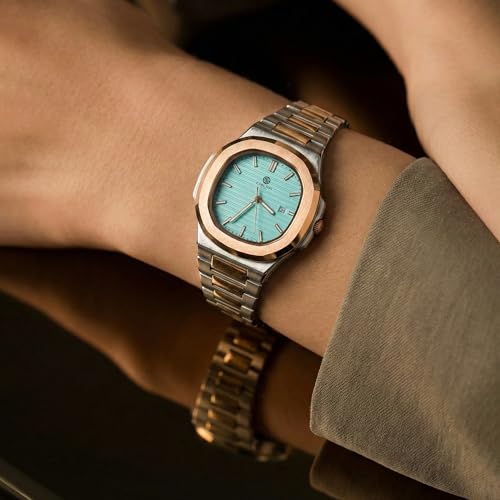 Image of Carlton London Grace Women Analog Watch, Round Dial, Stainless Steel Strap, Quartz Movement, Multi Color Strap, Date Display, 30M Water Resistant