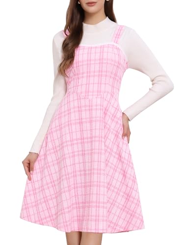 Vestido de Navidad a cuadros Allegra K para lucir un estilo vintage ideal en estas fiestas