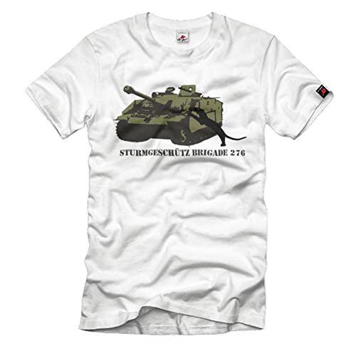 T-Shirt Char WH Copytec Assaut de Brigade 276 Motif Militaire Blanc L
