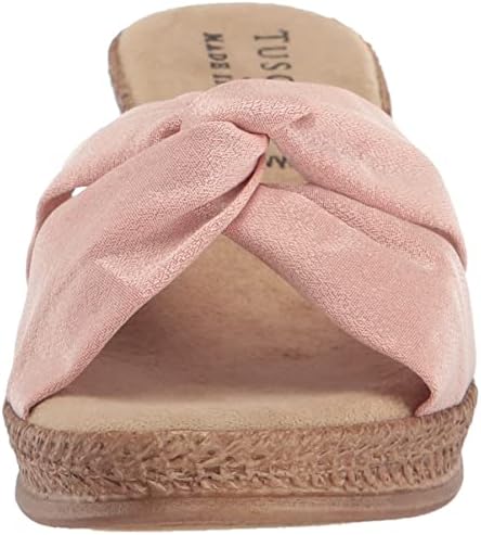Tuscany by Easy Street Women's Dinah Wedge Sandal, Blush, 6 2W US | Image 1