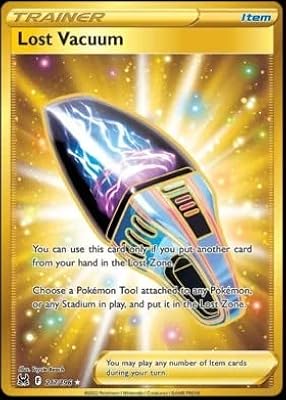 Pokemon - Lost Vacuum 217/196 Lost Origin - Secret Rare Gold Holo Foil