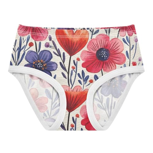 GuoChe Panties Underwear Breathable Material Breathable Toddler Underwear for Baby Girls in Sizes 2T,3T, 4T, 5T, 6Y and 8Y
