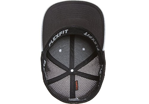 Flexfit Men's 110 Mesh Trucker Hat, Heather Grey/Black, One Size - Thumbnail 6