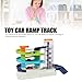 Nurnesy Parking Garage Toy Playset Multi Layer Track Design Parking Garage Toy Playset, Electric Car Ramp Track Set for Kids, Interactive Car Lot with Traffic Rules,
