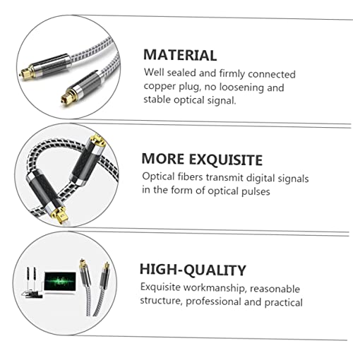 Cable de fibra óptica con transmisión de audio digital sin ruido 7