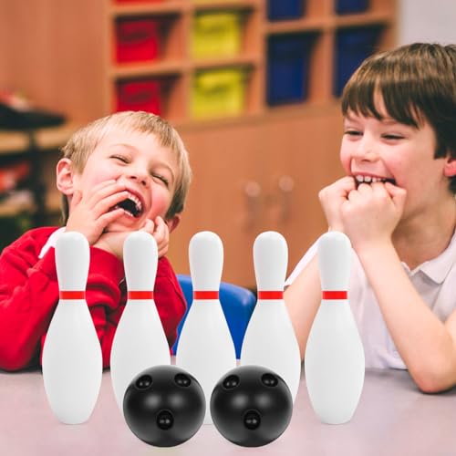 Toyvian 1 Conjunto Crianças Conjunto De Boliche Plástico Pino E Bola Criança Jogo De Boliche Brinque