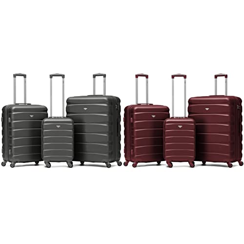 Flight Knight Lightweight 4 Wheel ABS Hard Case Suitcases Cabin & Hold Luggage Options Approved For Over 100 Airlines Including easyJet, British Airways, RyanAir, Virgin Atlantic, Emirates & Many More