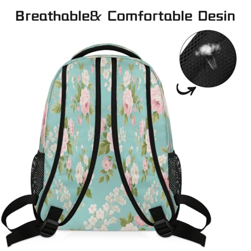 Mochila escolar para laptop 15.6 ligera para universidad escuela secundaria y viaje 4