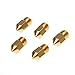 Kamo 0.4mm 3D Printer Extruder Brass Nozzle Print Head for 3D Printer Makerbot Anet A8 Creality MK8 1.75mm ABS PLA Printer (Pack of 5pcs)