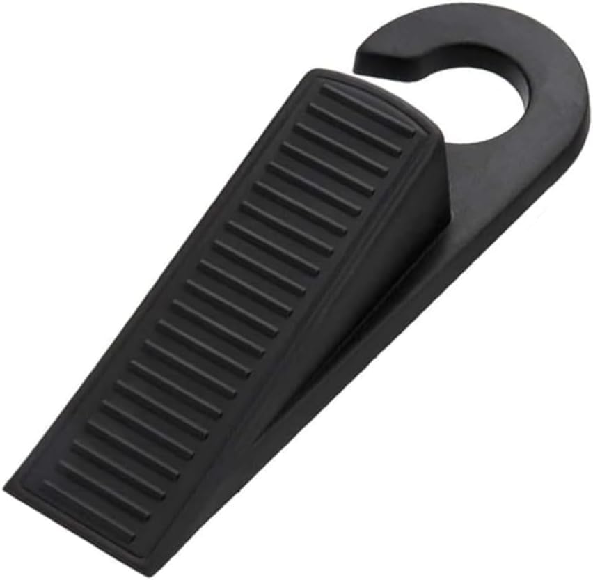 Royal Apex Door Stopper Wedges Mouse Design Guard Baby Safety Protector Non-Slip Door Buffers for Kids Safety Guard Finger Protect for Home and Office Interior Bathroom Kitchen Doors (BLACK 1PCS)