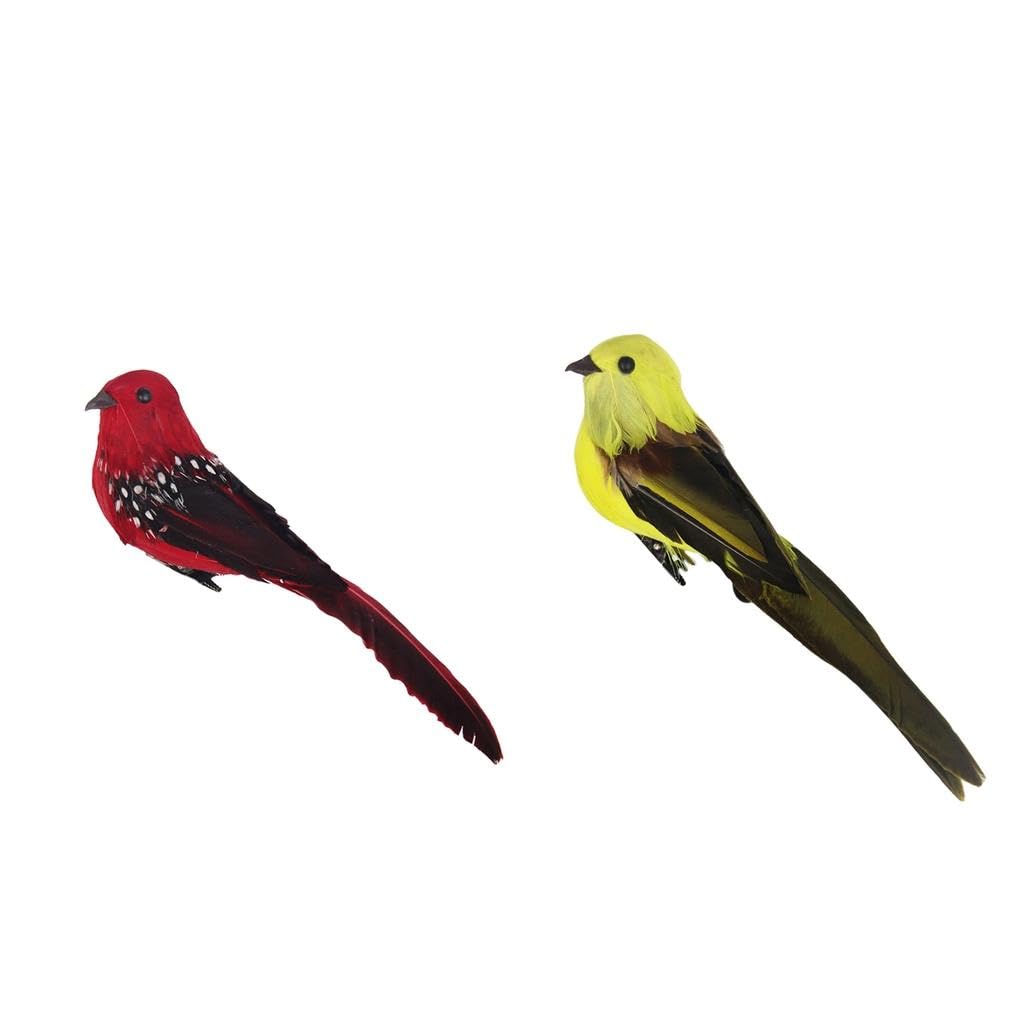 2pcs Artificial Feather Foam Birds with Clamp Garden Tree Decor |Home & Garden|Yard, Garden & Outdoor Living|Garden Décor|Statues & Lawn Ornaments-image-27