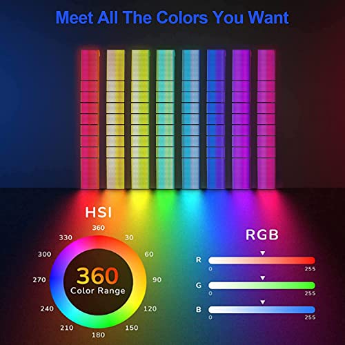 Éclairage Vidéo LED RVB SIRUI Pliable HSI CCT Batterie DC