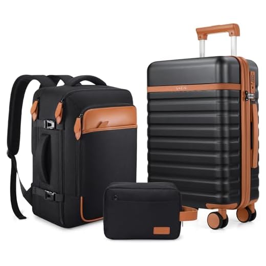 UKEIN 3-Piece Carry-On Luggage Set