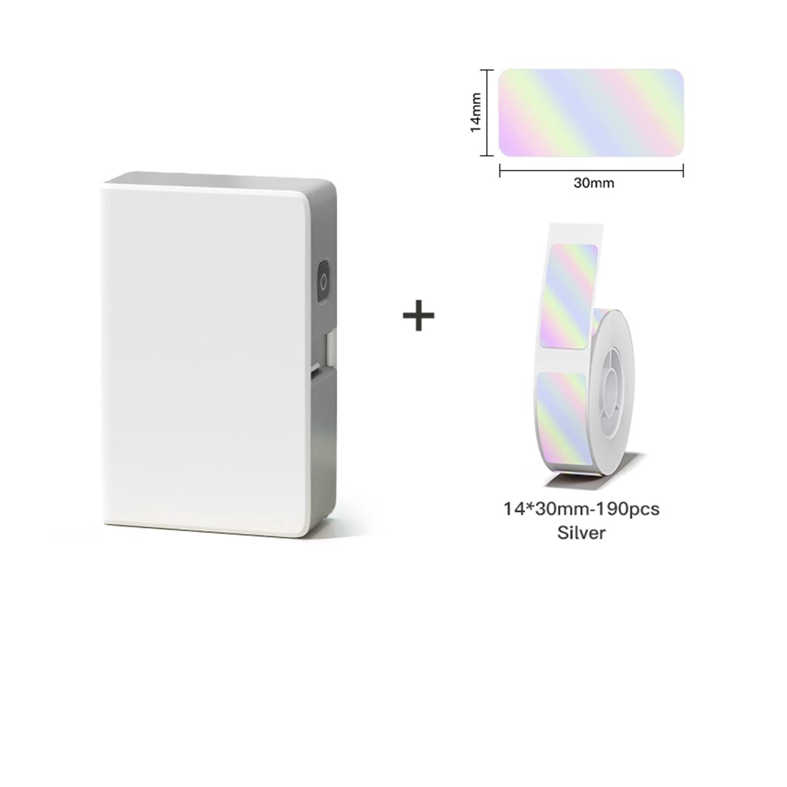 Thermal Transfer Label Printer Ribbon Label Sticker Mini Protable Labeller Maker for Storage(Add 1LaserLabel)