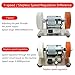 Wuden Small Double Polishing Electric Grinding Wheel Grindig Stone Grinder Machine Table Grinder Motor US PLUG A