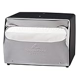Georgia-Pacific MorNap 51602 Black & Chrome Full Fold Table Model Napkin Dispenser, (WxDxH) 7.500