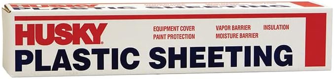 Husky Plastic Sheeting Clear 6ml 20ft x 100ft