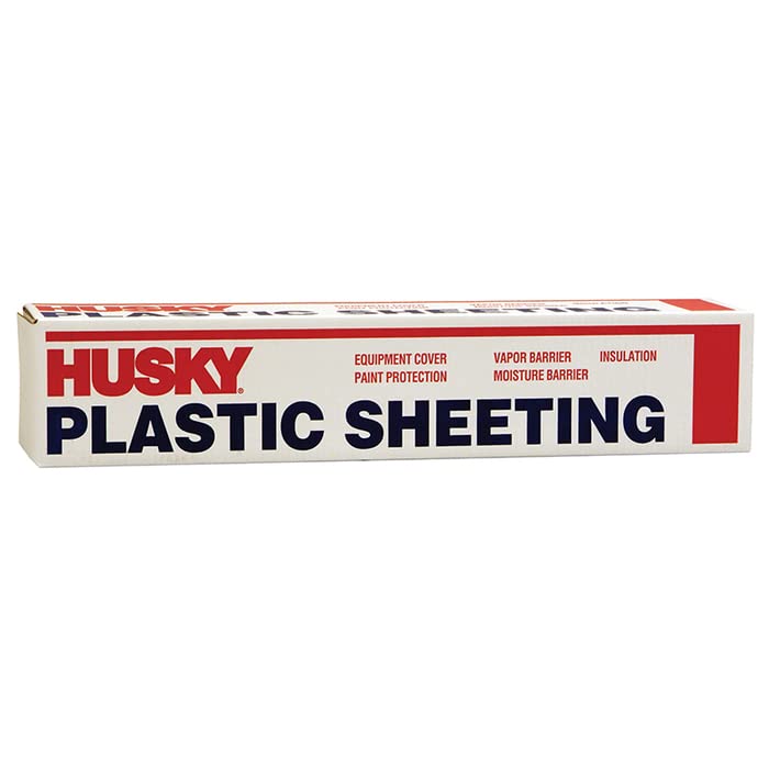 Image of 24-Rolls of 9' x 400' Poly-America CF0109C Husky Clear 1-Mil Low Density Plastic Sheeting