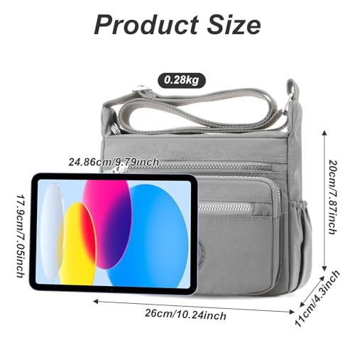 Bolso cruzado casual múltiple bolsillos para mujer miniatura 4