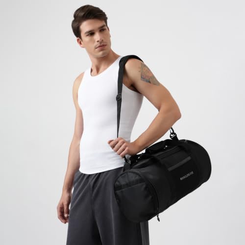 Image of MuscleBlaze Pro Training Duffle Bag, Black, 30L | For Men and Women | Sports Bag