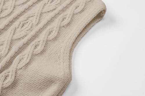 Image of Joe Wenko Womens Cable Knit Sleeveless Sweater Vests