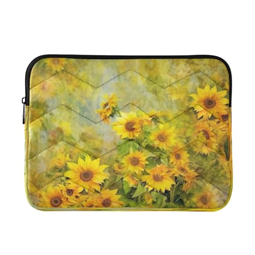 Funda para portátil de girasoles amarillos para 13-14 pulgadas miniatura 1