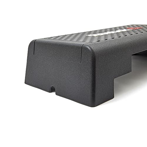 Reebok Mini Workout Step Platform - Aerobic Step with Resistance Tube Attachment Slot - Great for All Fitness Levels - Durable Circuit Size Aerobic Stepper - Ideal for Home or Studio Exercise