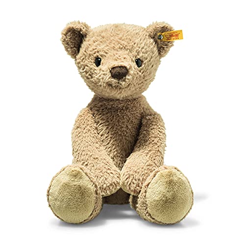 Steiff Soft Cuddly Friends Tommy Teddybär-40 cm-Kuscheltier für Kinder – kuschelig & weich-waschbar – Caramel (113659)