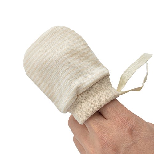 Newborn Mittens No Scratch Baby Mittens Cotton Mitts Gloves with Anti Falling Strap for Infant 0-6 Month (multicolor)