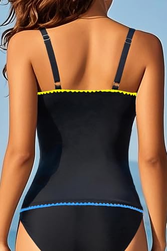 Image of Aqua Eve Tankini Tops for Women Swimwear Top Only Tummy Control Bathing Suit Top No Bottom (Available in Plus)