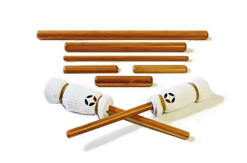 Vulsini - Set di bastoncini di bambù solido per massaggi, confezione da 8
