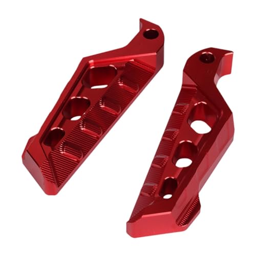 Generic 2個セット モーターサイクルフットペグ スペアパーツ 快適性 フットペダル 耐久性 リアフットレスト 折り畳み式 滑り止め設計 フットレスト 簡単取付 アルミ合金 R15 R3 MT15 MT03 MT25に適用, 赤