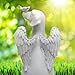 UOCAI Hunde Engel Gedenkstatue Grabstein Hund Gedenkstein Hund Haustier Denkmal Grab Tomb Garten Deko Schlafender Hund Statue Harz Hund Ornament Engelfiguren Hund Passing Away Geschenke