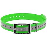 Sparky PetCo High-Flex 3/4 Roller Buckle Reflective Replacement Strap for Garmin, PetSafe, Dogtra, Sportdog, Green