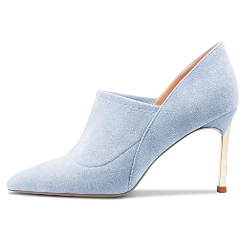 Castamere Women Stiletto High Heel Pointed Toe Slip-on Pumps Wedding Office 3.3 Inches Heels3