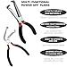 2Pcs Electrical Disconnect Pliers 37960, 37980 Electrical Connector Disconnect Pliers, 60 Degree, Automotive Tools for Push Tab Style Plugs (Straight+60 Degree)