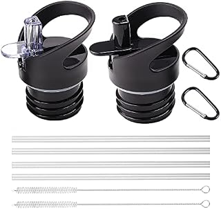Standard Size Straw Lid for Hydro Flask Standard Mouth and Simple Modern Ascent Bottle, Sports Caps Water Bottle Accessories Top Replacement Straw Lid- 2 Pack 
