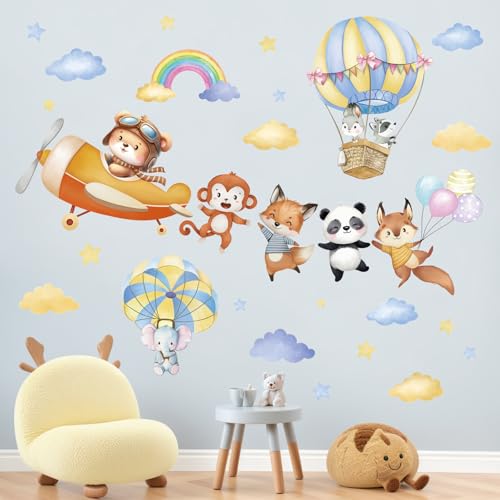 Pegatinas Vinilos Decorativos Animales Globo Aire miniatura 2