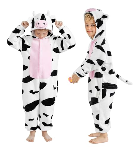 Ideed Cow Onesie Baby Cow Costume Toddler Unisex Halloween Animal Costumes for Kids Boys Girls Infant 2T 3T