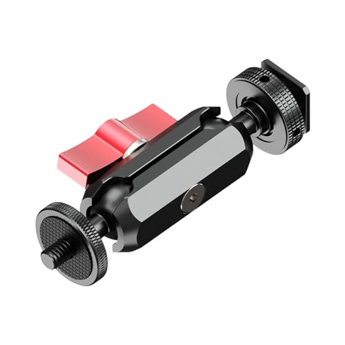 Soporte de zapata fría con doble cabeza de bola 17mm y montaje flexible de cámara
