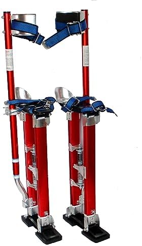 Professional Aluminum Drywall Stilts, Adjustable 100-150kg Capacity, Heavy-Duty Alloy Lifts for Interior & Outdoor Work, Ideal for Contractors & Decorators