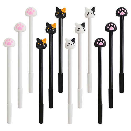 Miniatura 2 de 12 Bolígrafos Con Motivos De Gatos, Material Escolar Esthetic, Artículos Escolares Kawaii, Lápices Estéticos Para Niñas, Juego De Bolígrafos, Regalos Para Niñas, Regalos De Cumpleaños Gato A