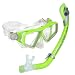 U.S. Divers Junior Lanai LX Mask and Paradise Dry Snorkel, Slime Green