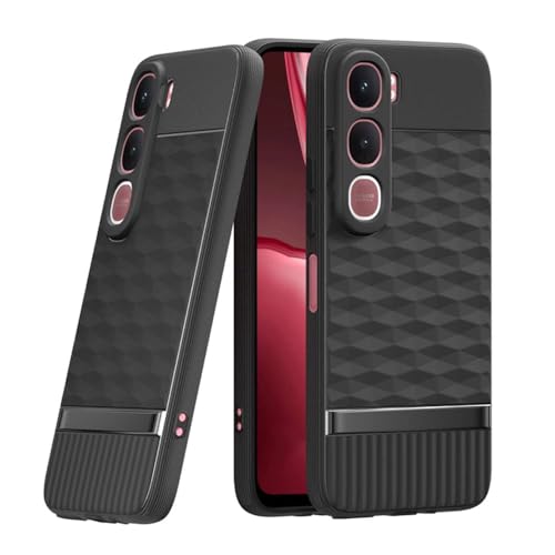 Image of Shockproof Case Compatible with Vivo Y31 5G | Full Camera Protection | TPU Flexible Back Cover for Vivo Y31 5G (Matte Black)